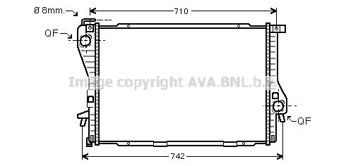 AVA QUALITY COOLING Радиатор, охлаждение двигателя BWA2233